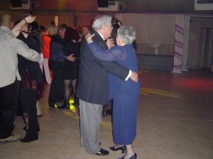 My parents dancing at a cousin's wedding in Israel.