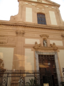 What was once the synagogue in Sicily, now a church.