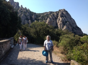 Notice the difficult walking through the trails at Montserrat. 